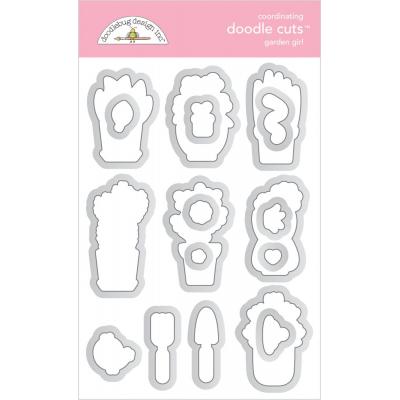 Doodlebugs My Happy Place Doodle Cuts - Garden Girl